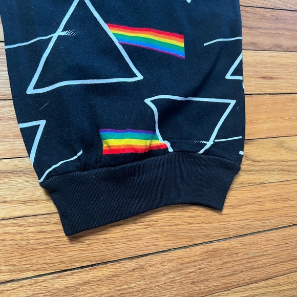 Pink Floyd Dark side of the moon sweatpants large rainbow new with tags - Picture 3 of 5
